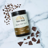 TERRA ORIGIN Healthy Gut Powder mixed in a glass of water