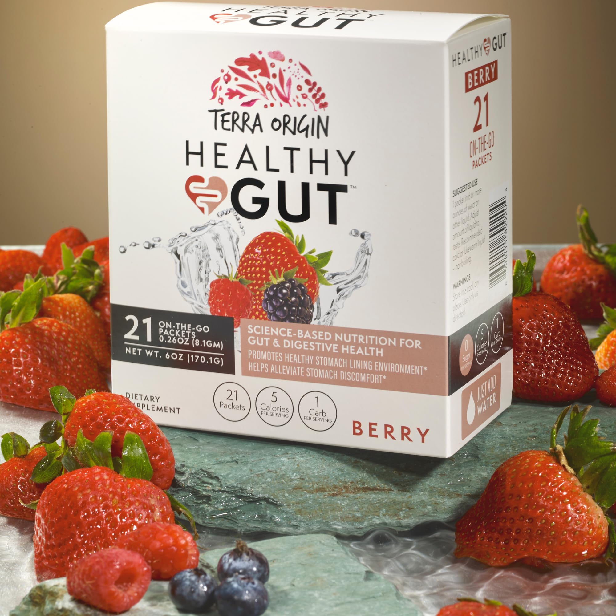 TERRA ORIGIN Healthy Gut Stick Packs nutritional information