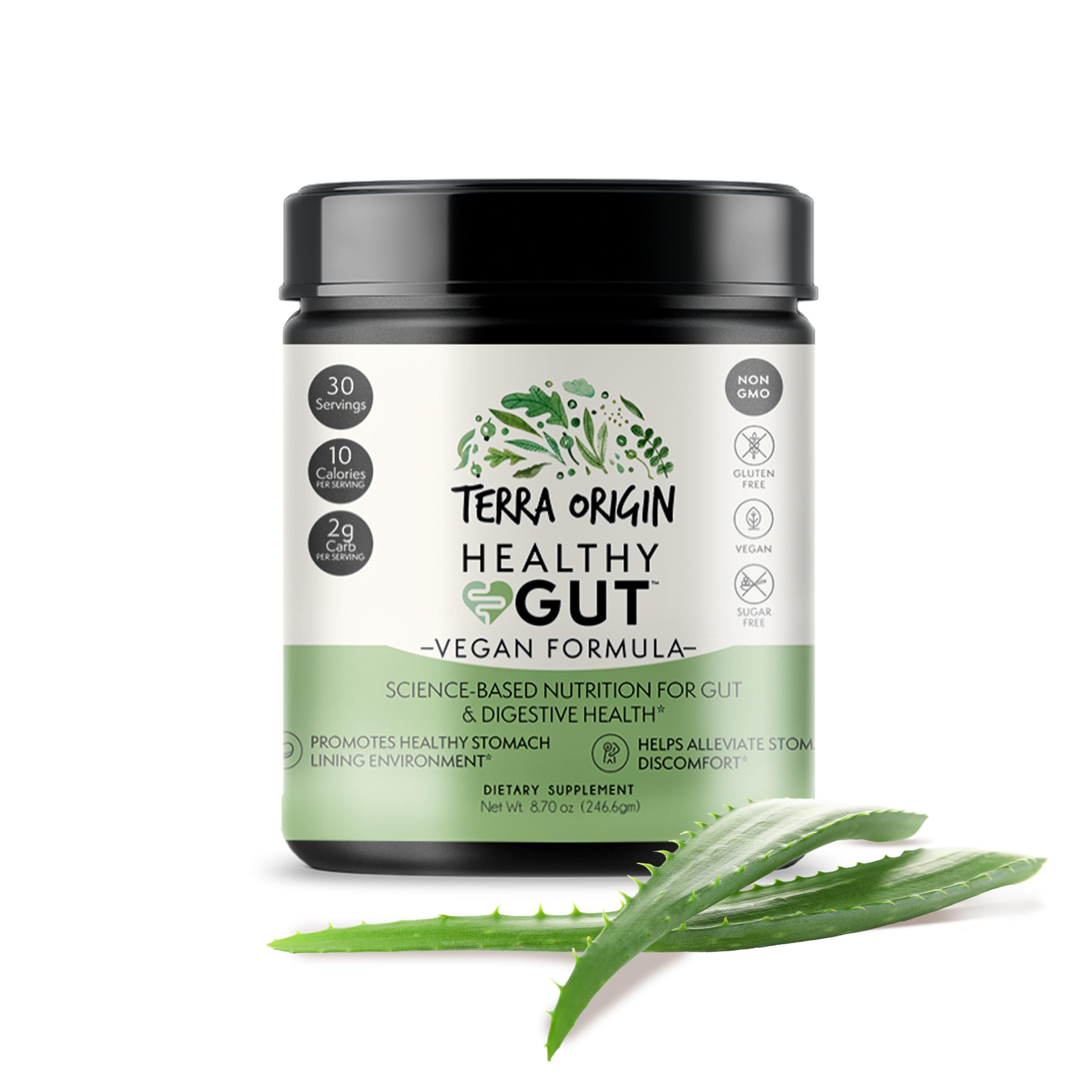 TERRA ORIGIN L-Glutamine Supplement 322g front view