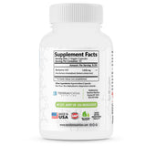 TerraForm Nutrition Berberine HCl Capsules 1200mg on wooden table