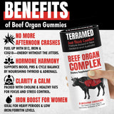 Terramed Beef Organ Gummies in a bowl