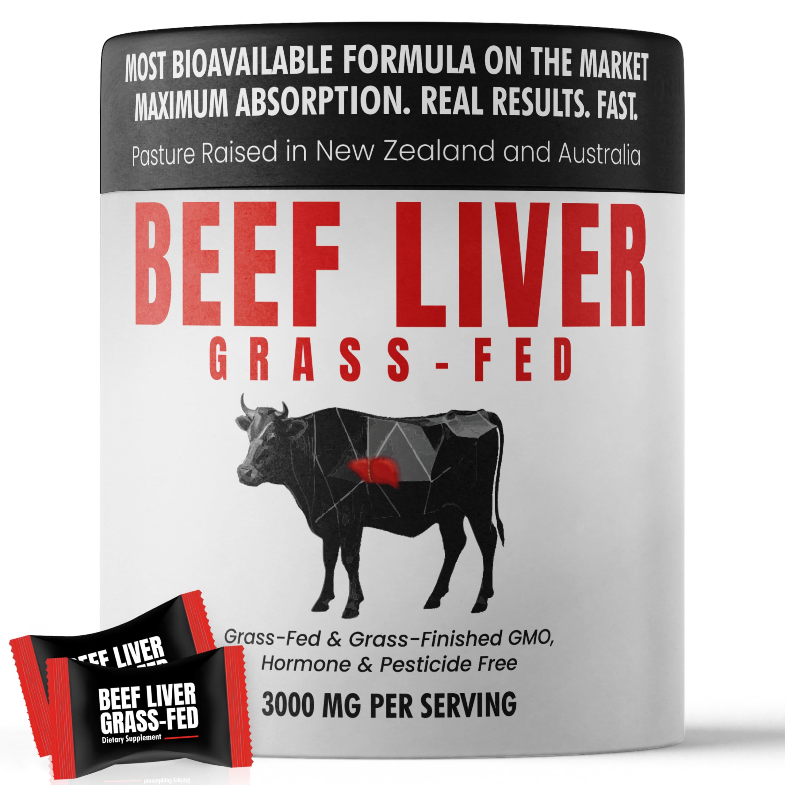 Terramed Just Think Comfort Beef Liver Gummies front view