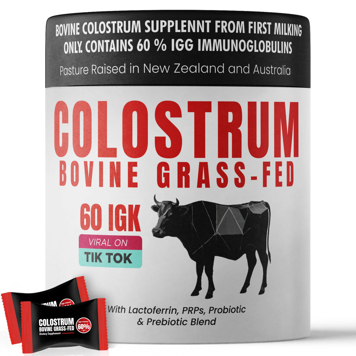 Terramed Just Think Comfort Colostrum Gummies front view