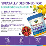 Terranics 3-In-1 Probiotics ingredients list on packaging