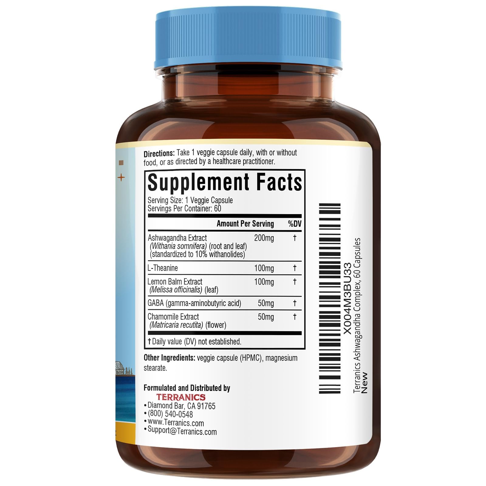 Terranics Ashwagandha L-Theanine Supplement in a lifestyle setting