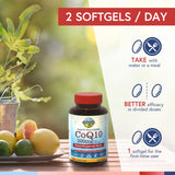 Terranics CoQ10 200mg Softgels lifestyle scene on kitchen counter