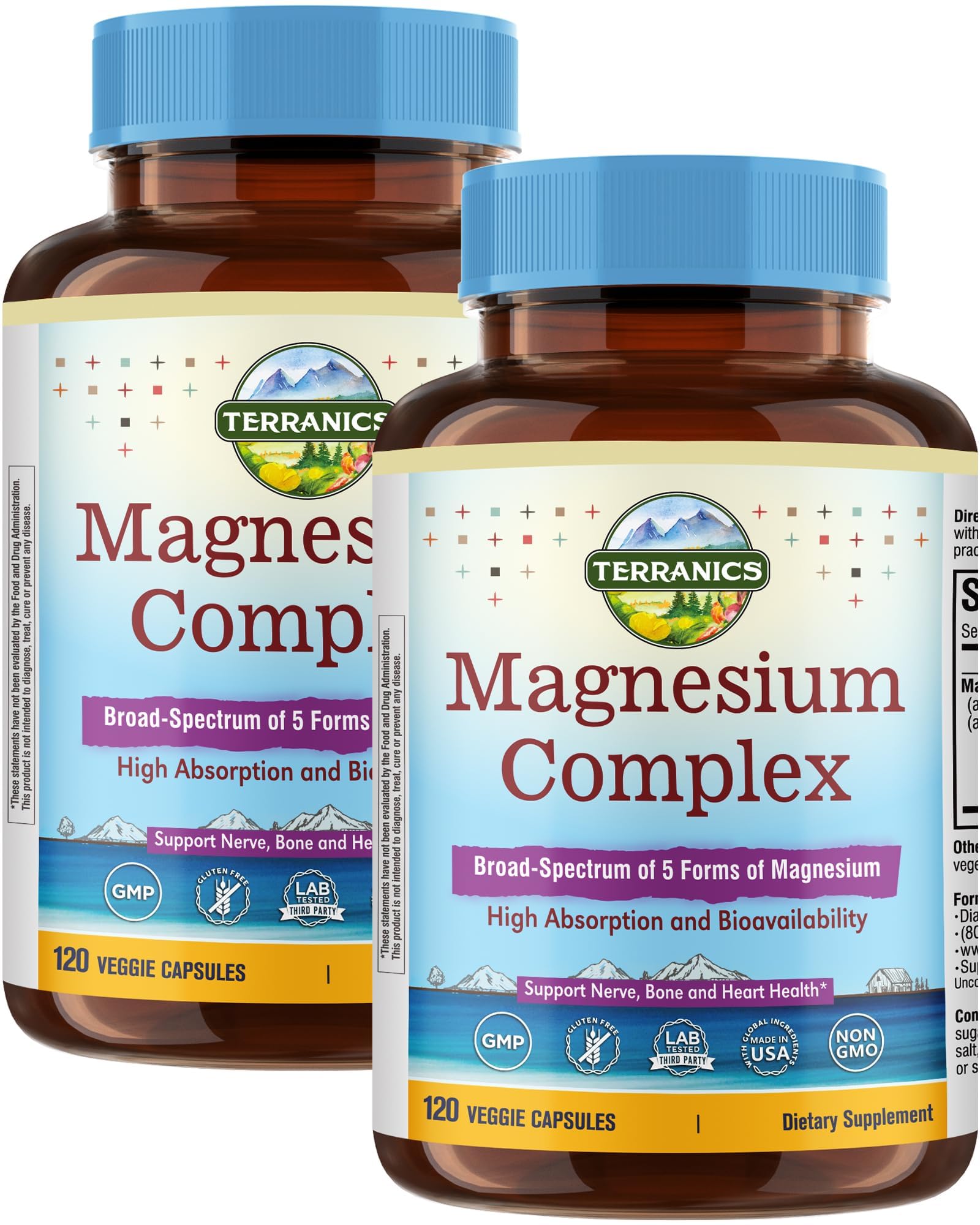 Terranics Magnesium Complex 240 Capsules front view