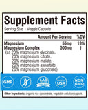 Terranics Magnesium Complex 500mg capsules side view