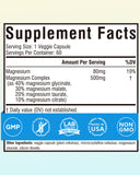 Terranics Magnesium Complex 500mg side view of packaging