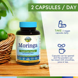 Terranics Moringa Supplement with a measuring spoon