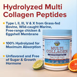 Terranics Multi Collagen Peptides Powder 454g scoop