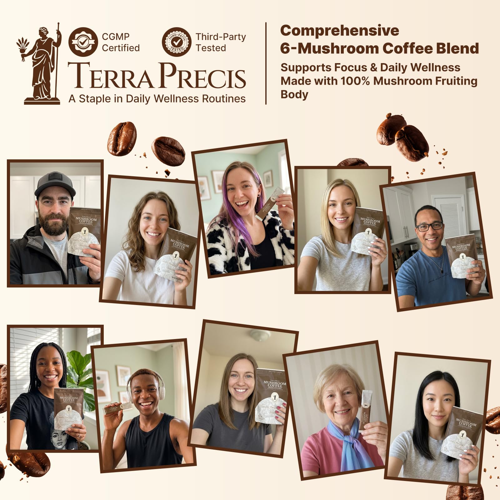 TerraPrecis Mushroom Coffee ingredients list