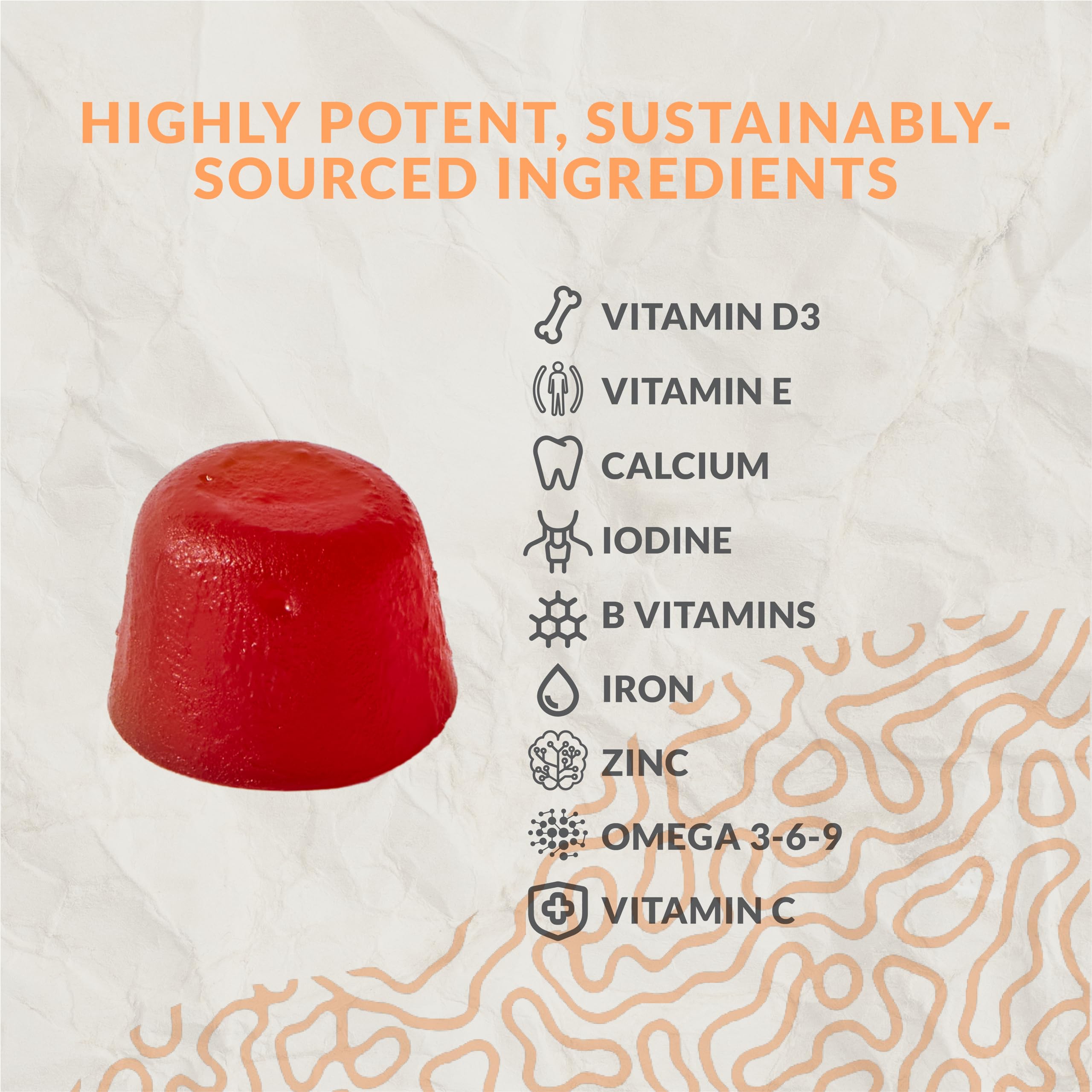 Terraseed Kids Multivitamin Gummies ingredients list