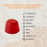 Terraseed Kids Multivitamin Gummies ingredients list