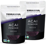 Terrasoul Superfoods Acai Berry Powder 227g front view