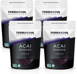 Terrasoul Superfoods Acai Berry Powder 4-ounce pouch front view