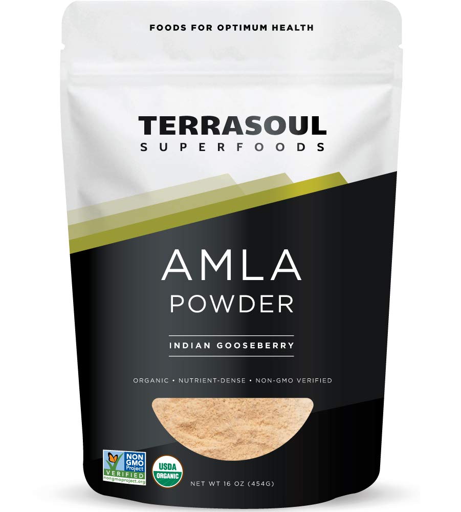 Terrasoul Superfoods Amla Berry Powder 340g front view