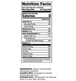 Terrasoul Superfoods Amla Berry Powder label close-up