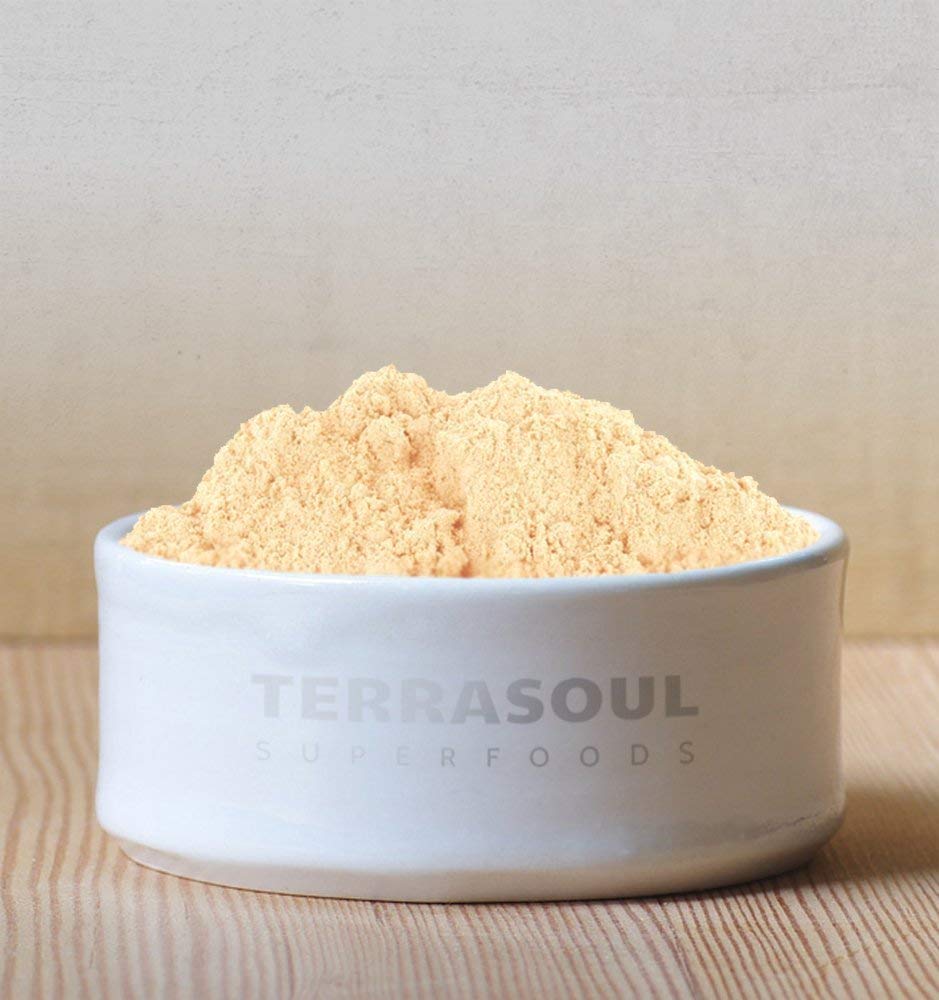 Terrasoul Superfoods Ashwagandha Root Powder in a bowl with a spoon