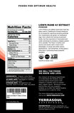 Terrasoul Superfoods Lion's Mane Mushroom Powder side view with label