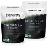 Terrasoul Superfoods Organic Chlorella Powder front view packaging