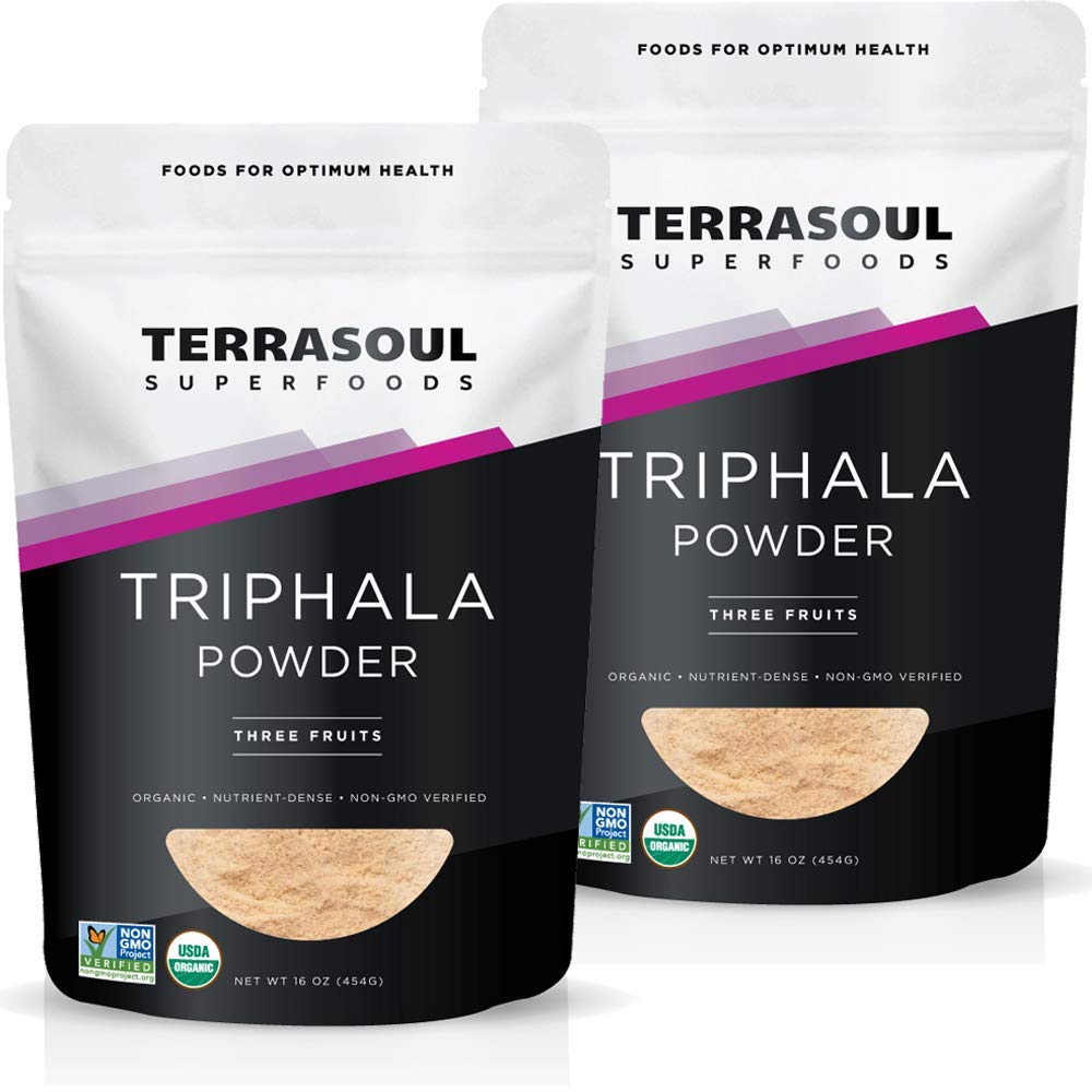 Terrasoul Superfoods Organic Triphala Powder Pack of 2 front view