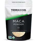 Terrasoul Superfoods Raw Maca Powder 16-ounce pouch front view