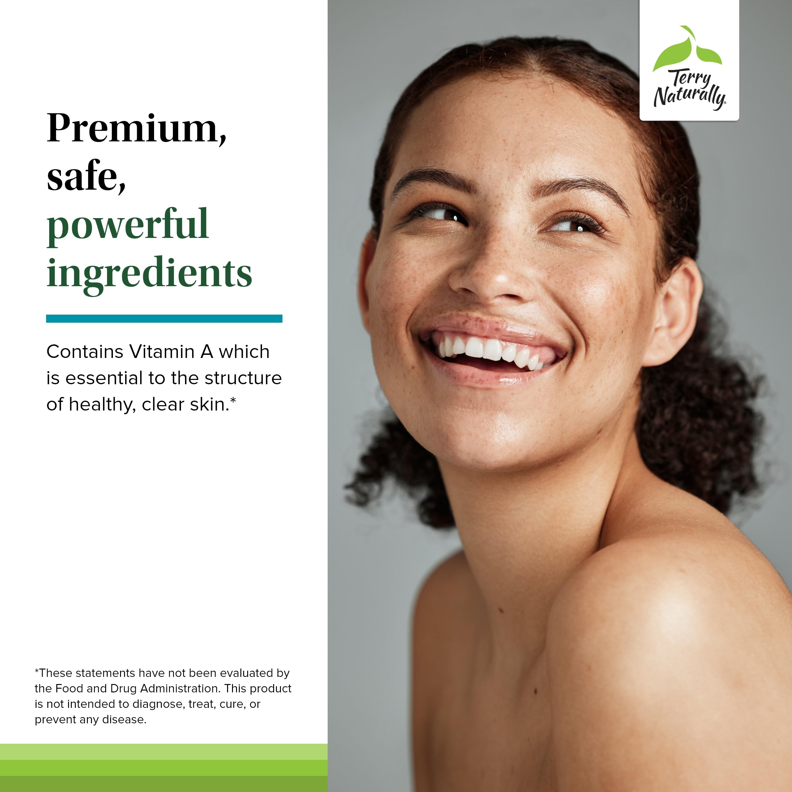 Terry Naturally Acne Essentials 14g supplement capsule close-up