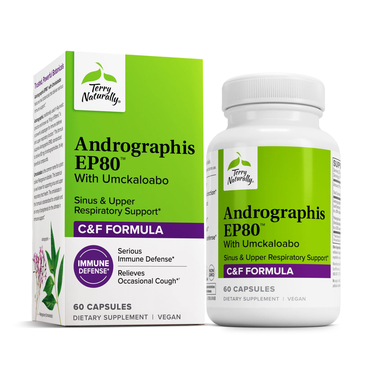 Terry Naturally Andrographis Paniculata 80g capsule front view