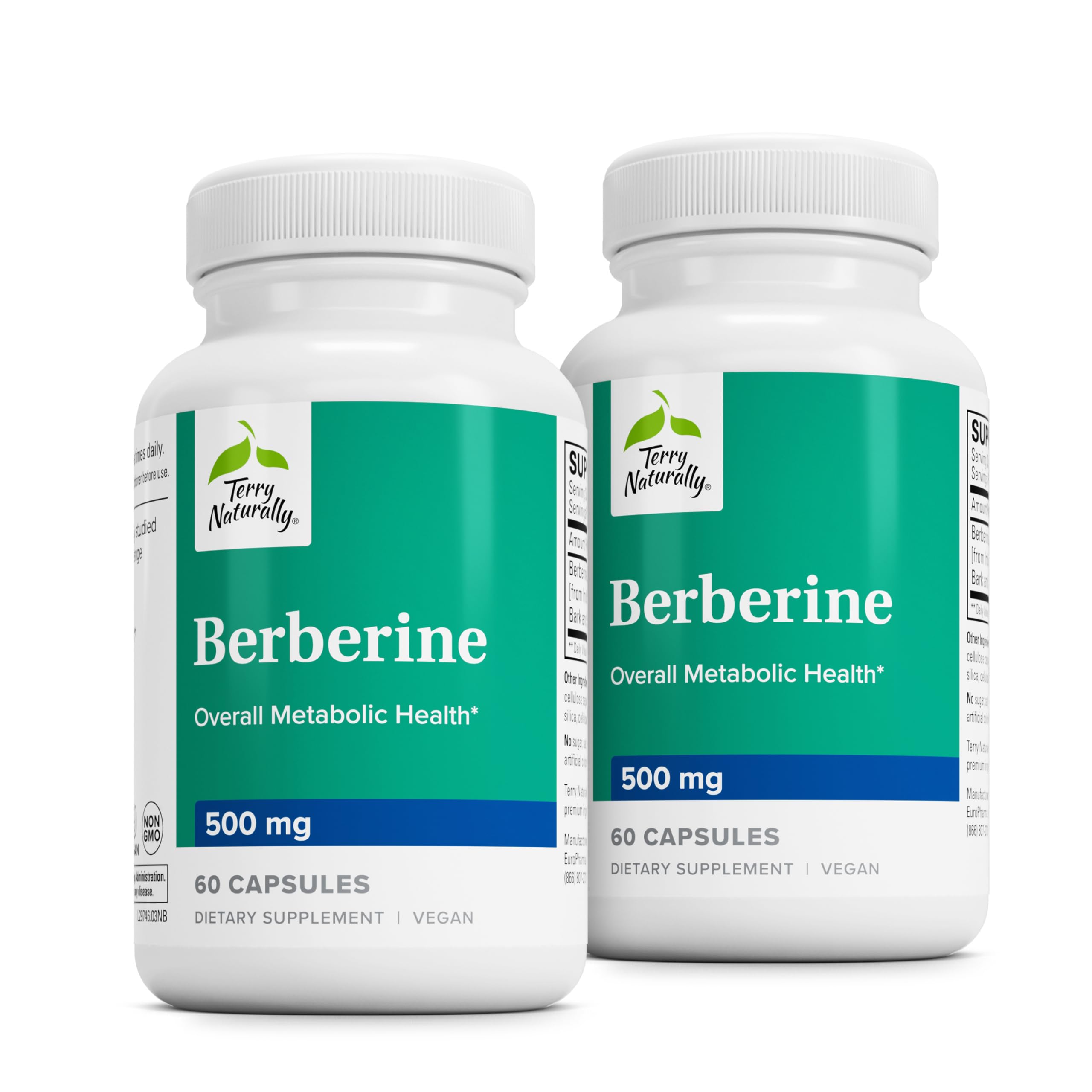 Terry Naturally Berberine Supplement bottle front view