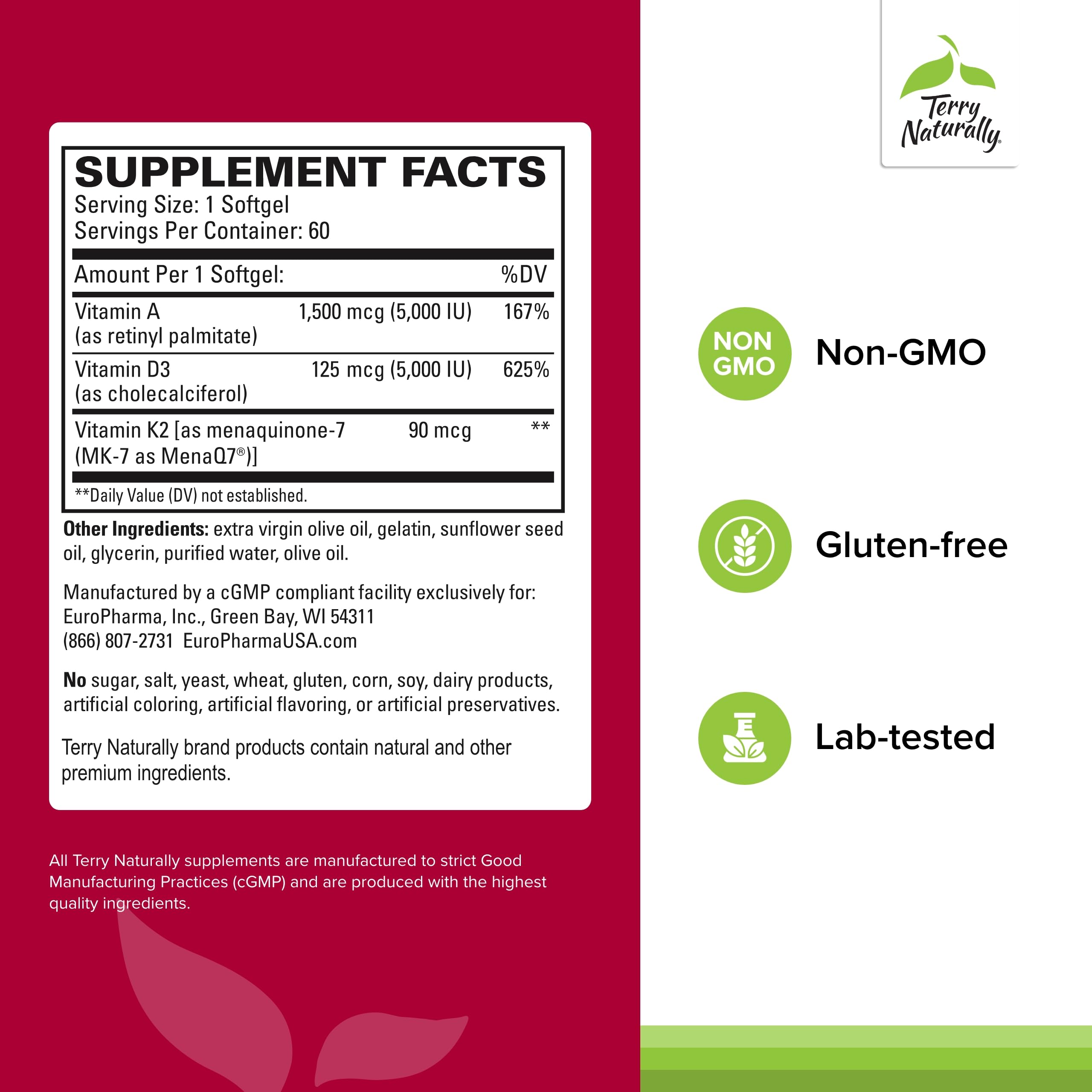 Terry Naturally Blended Vitamin & Mineral Supplement packaging