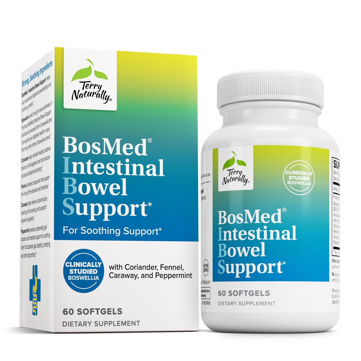 Terry Naturally BosMed Intestinal Bowel Support 14g front view