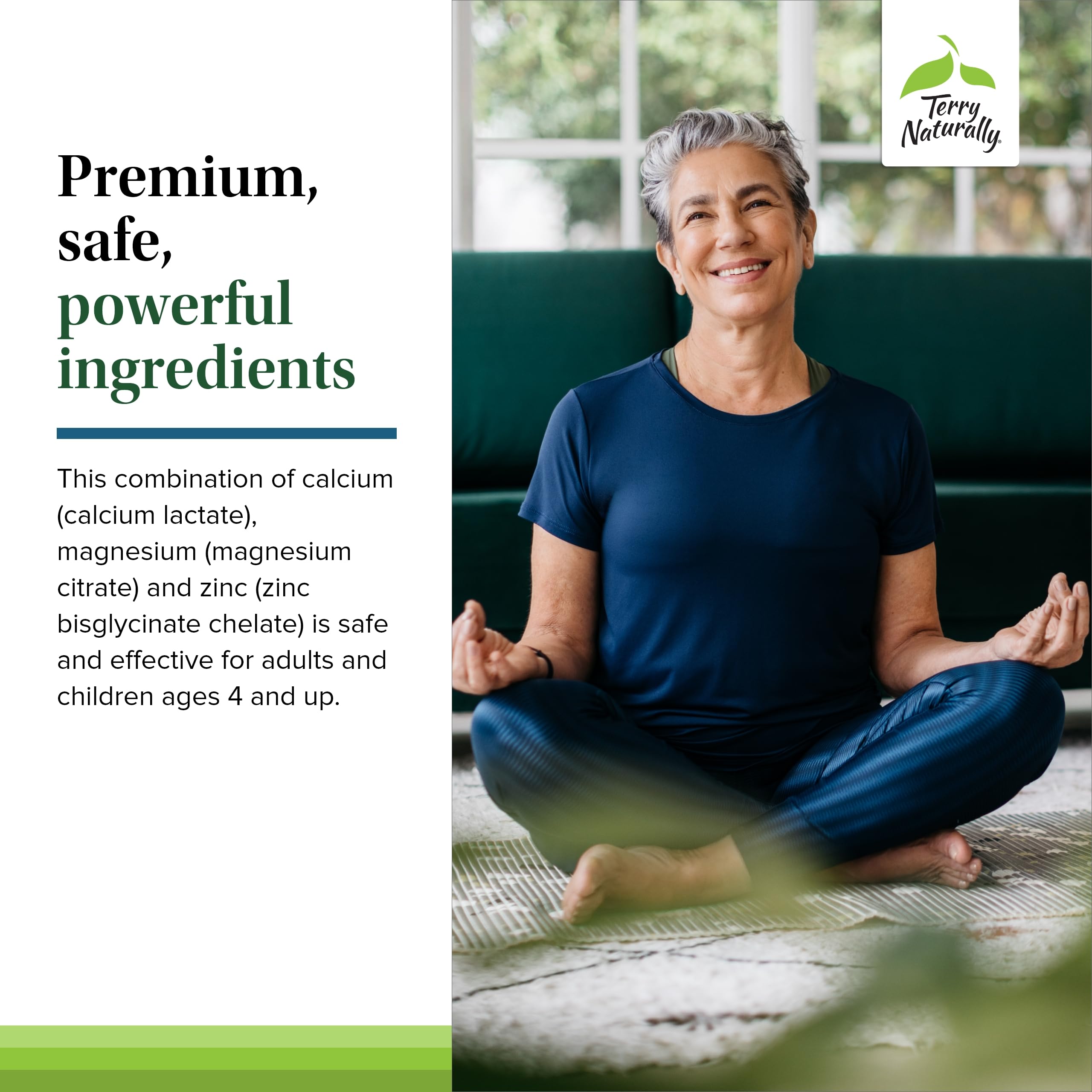 Terry Naturally Calcium Magnesium Zinc Supplement ingredients list