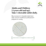 Terry Naturally Chewable Tablets lifestyle scene with a glass of water