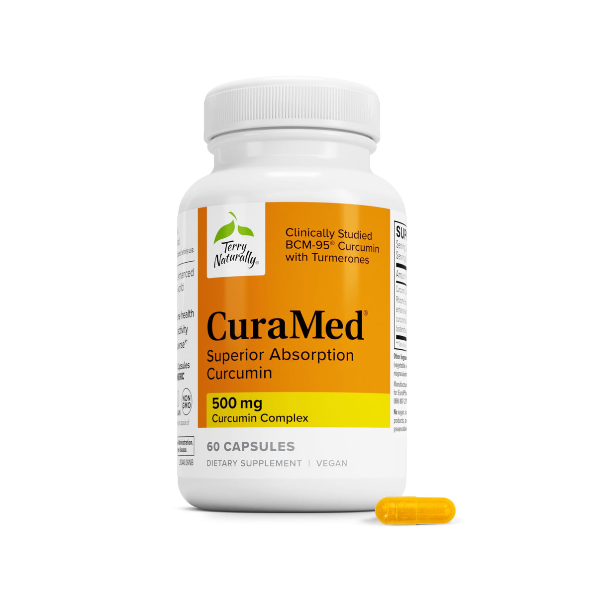 Terry Naturally CuraMed Curcumin Supplement bottle front view