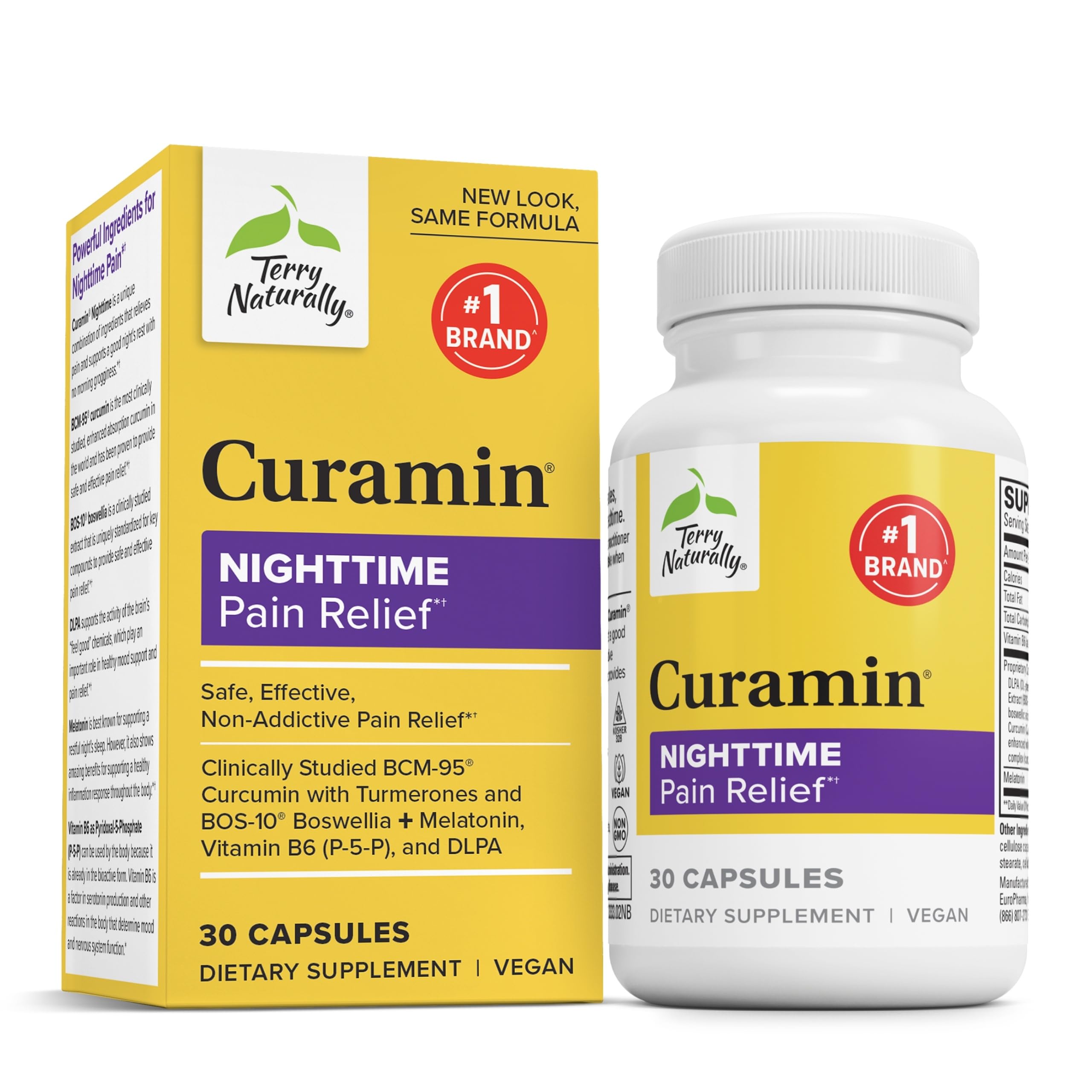 Terry Naturally Curamin Nighttime Capsules front view