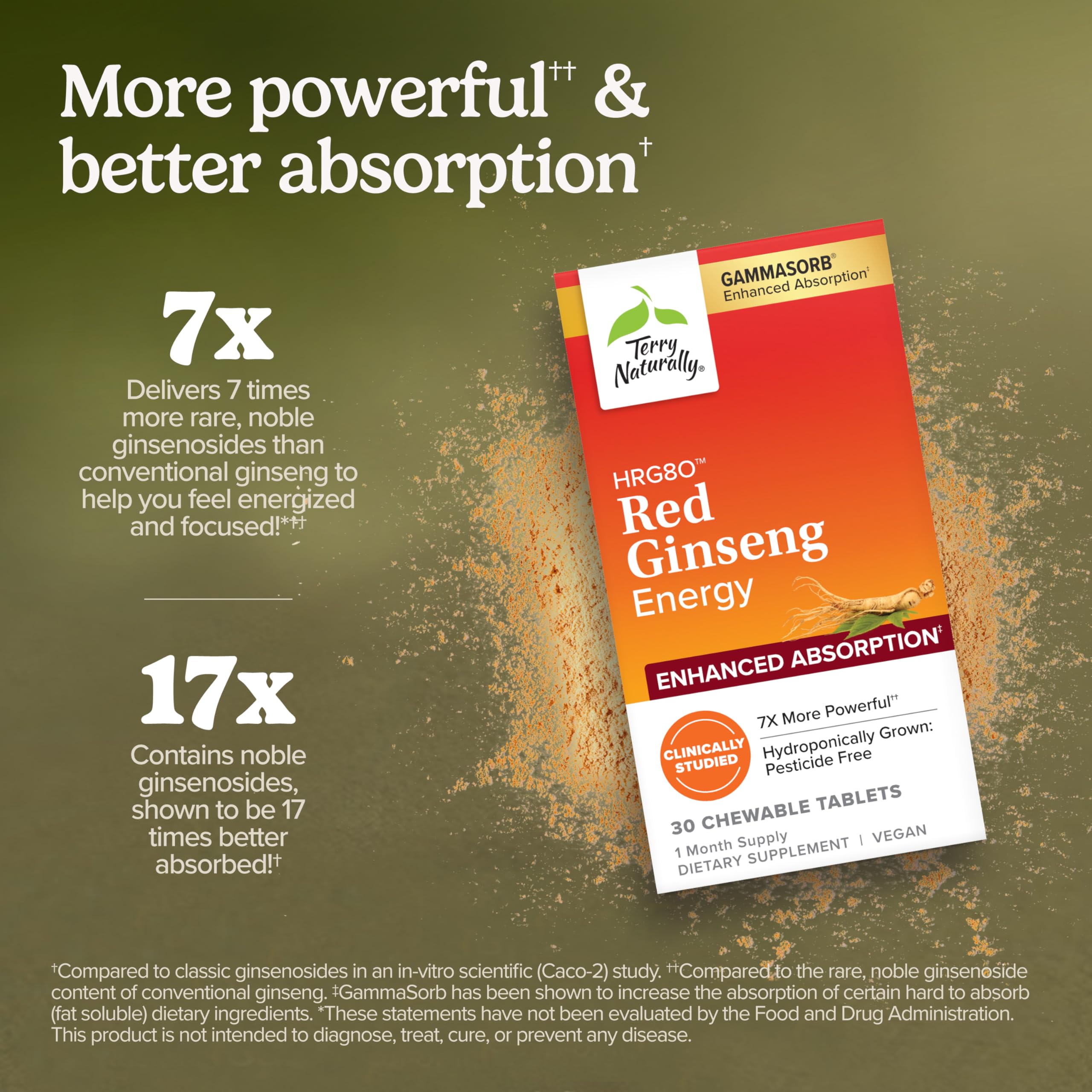 Terry Naturally Ginseng Supplement 73g packaging