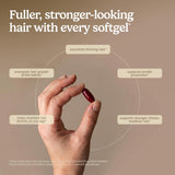 Terry Naturally Hair Renew Formula 60sg capsules on a wooden table