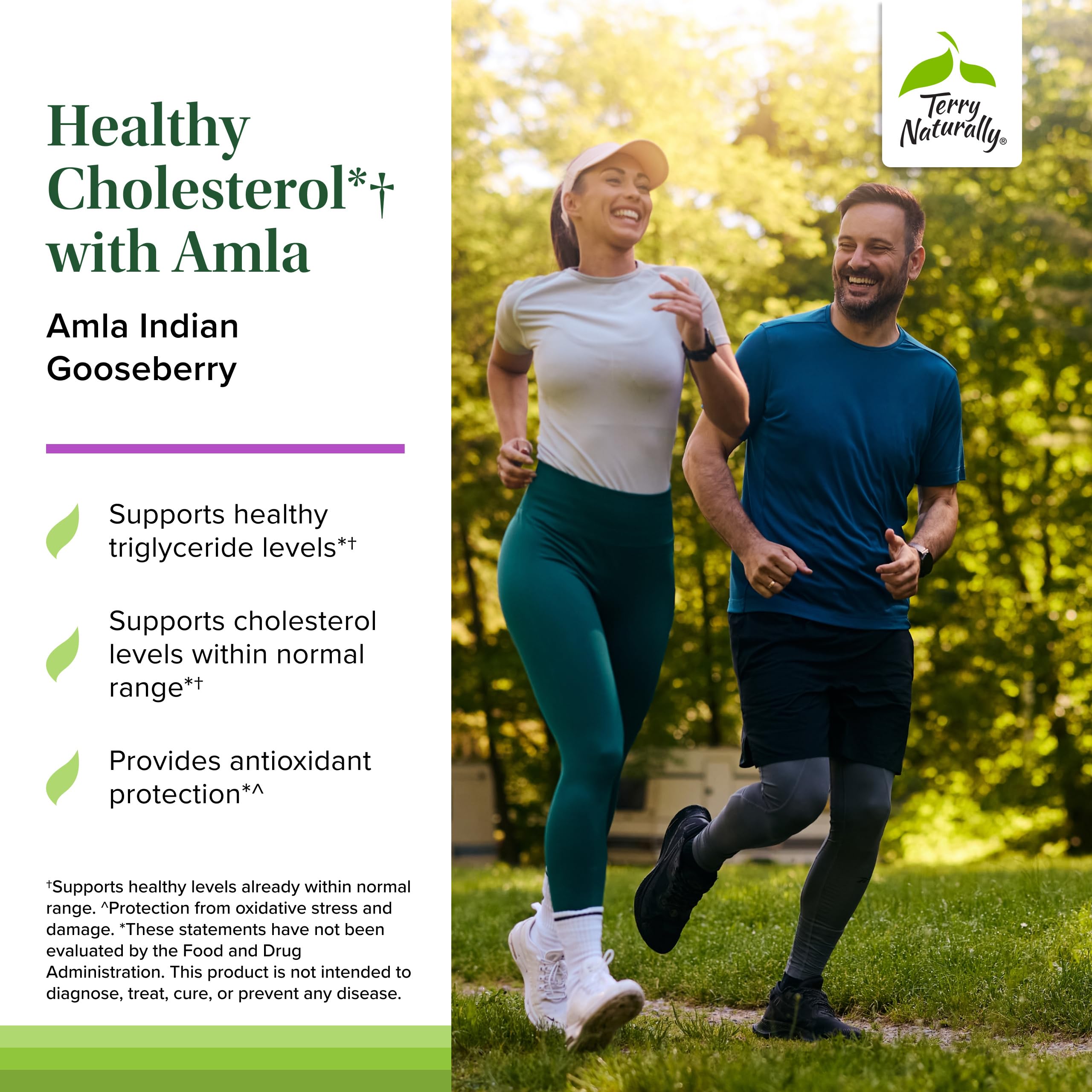 Terry Naturally Healthy Cholesterol with Amla 750mg Softgels side view