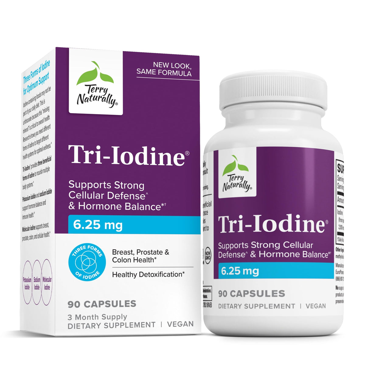Terry Naturally Iodine Wellness Supplement 14g front view