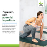 Terry Naturally Magnesium Supplement 100mg capsules in a hand