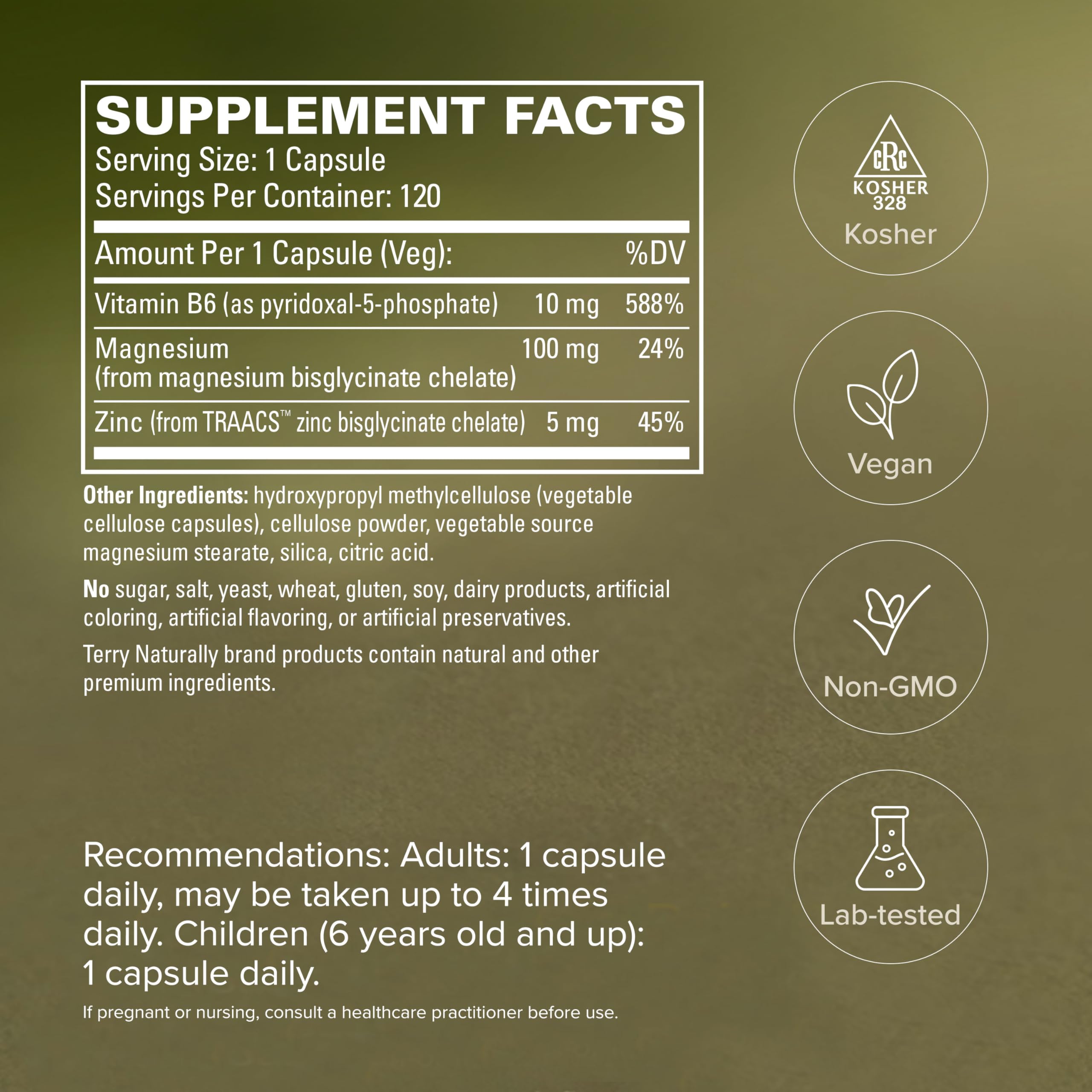 Terry Naturally Magnesium Supplement bottle with capsules spilled