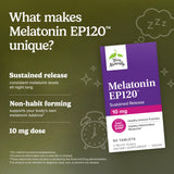 Terry Naturally Melatonin EP120 10mg Sleep Supplement label close-up