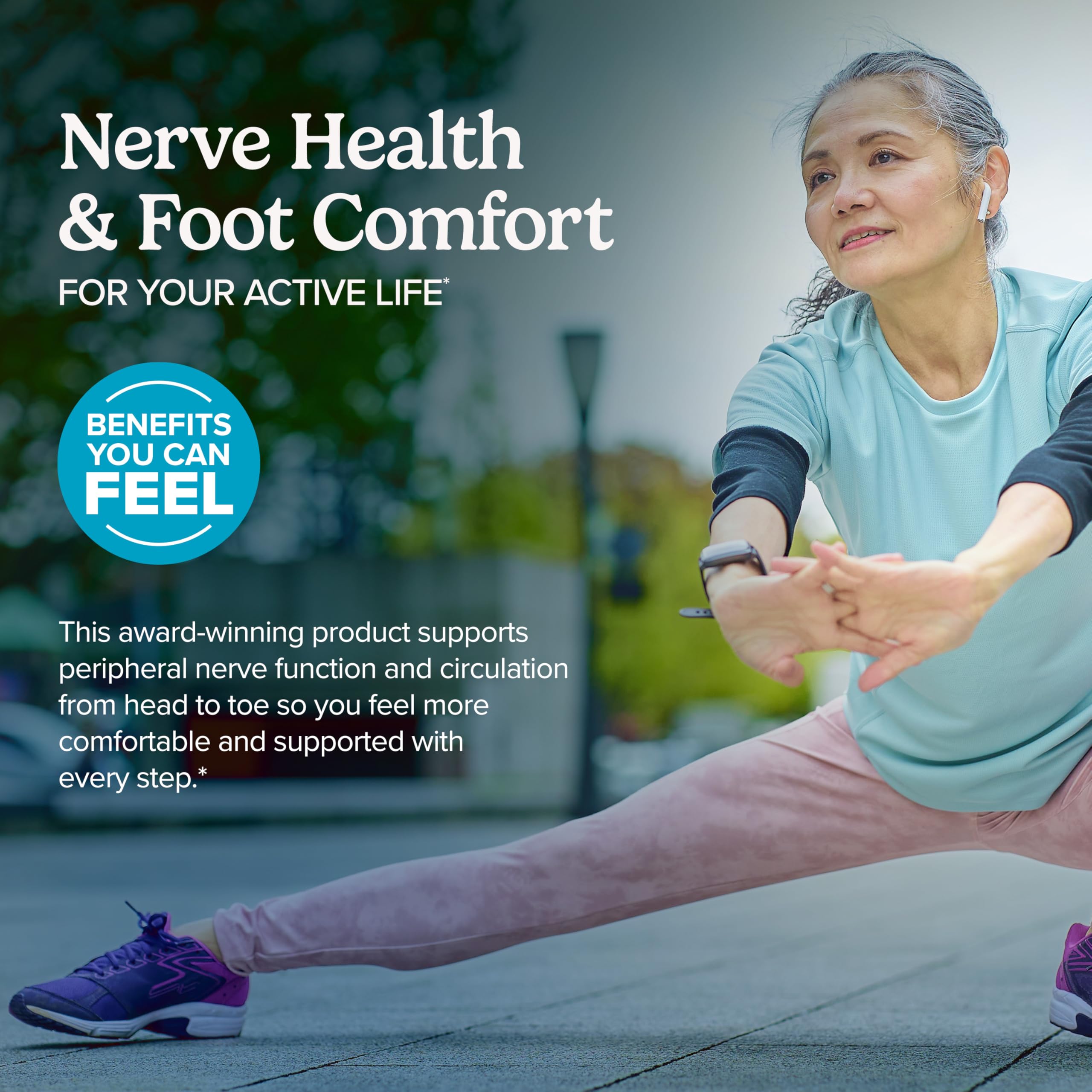 Terry Naturally Nerve Support Supplement 141g back view