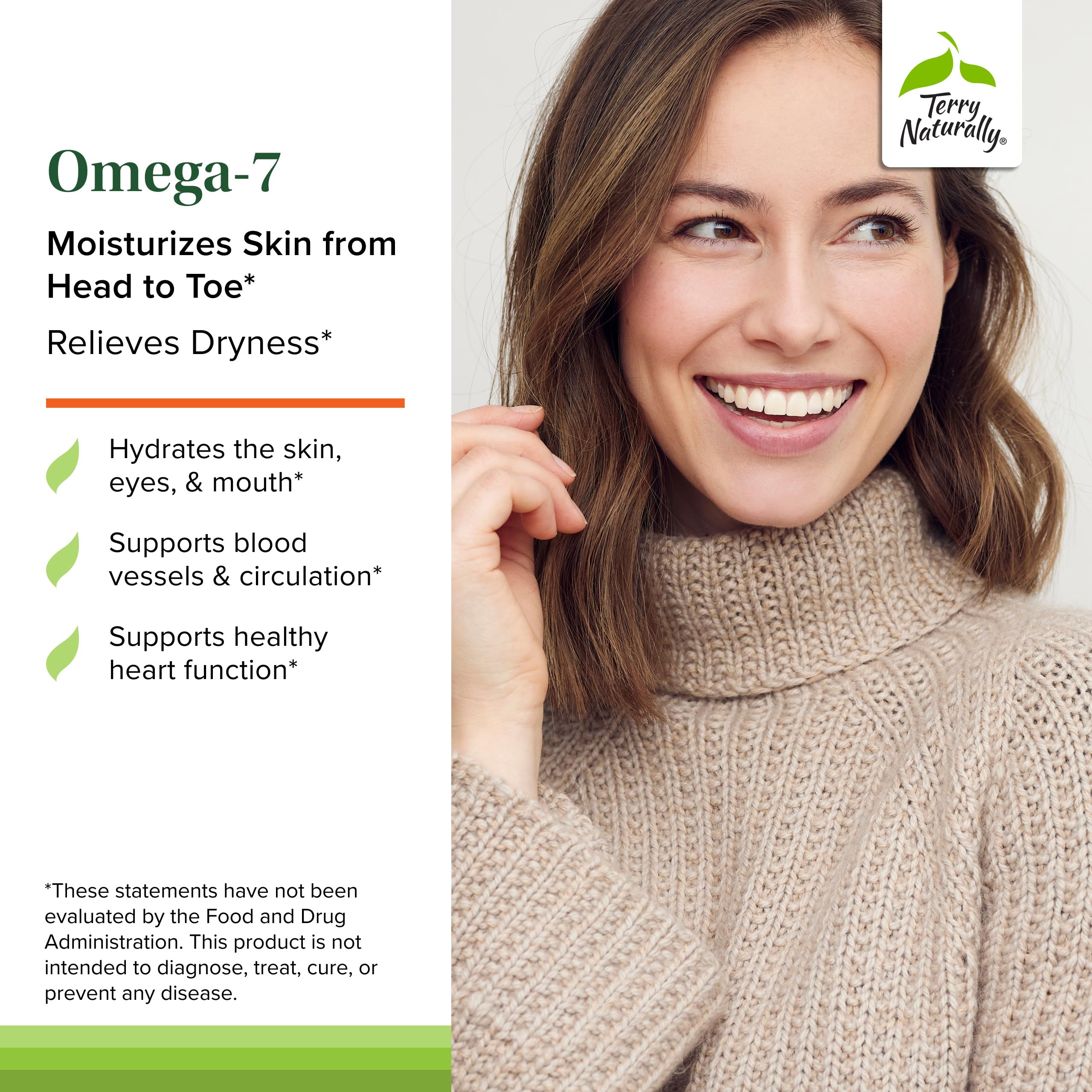 Terry Naturally Omega 3-6-9 Supplement back view with ingredient list