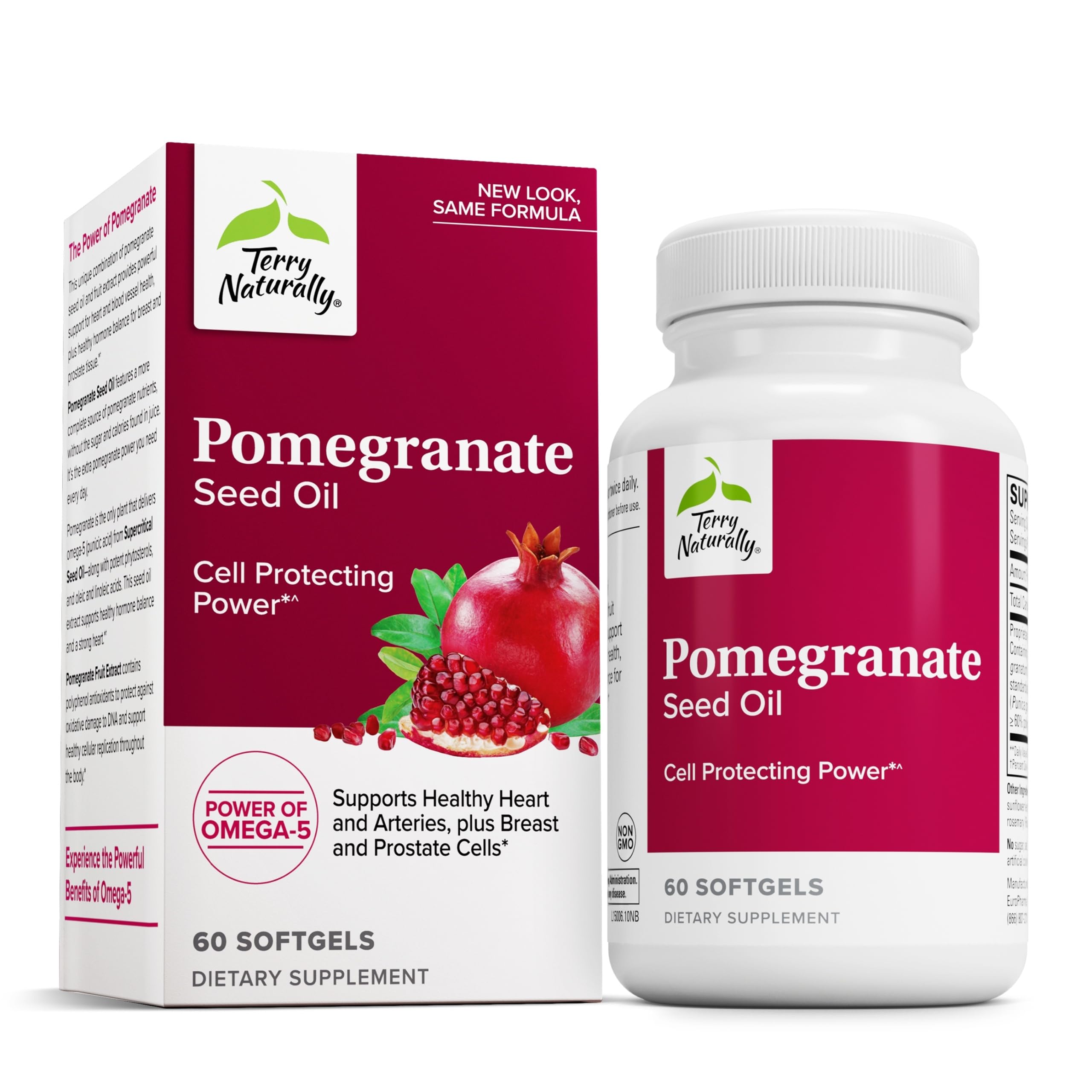 Terry Naturally Pomegranate Seed Oil Softgels front view