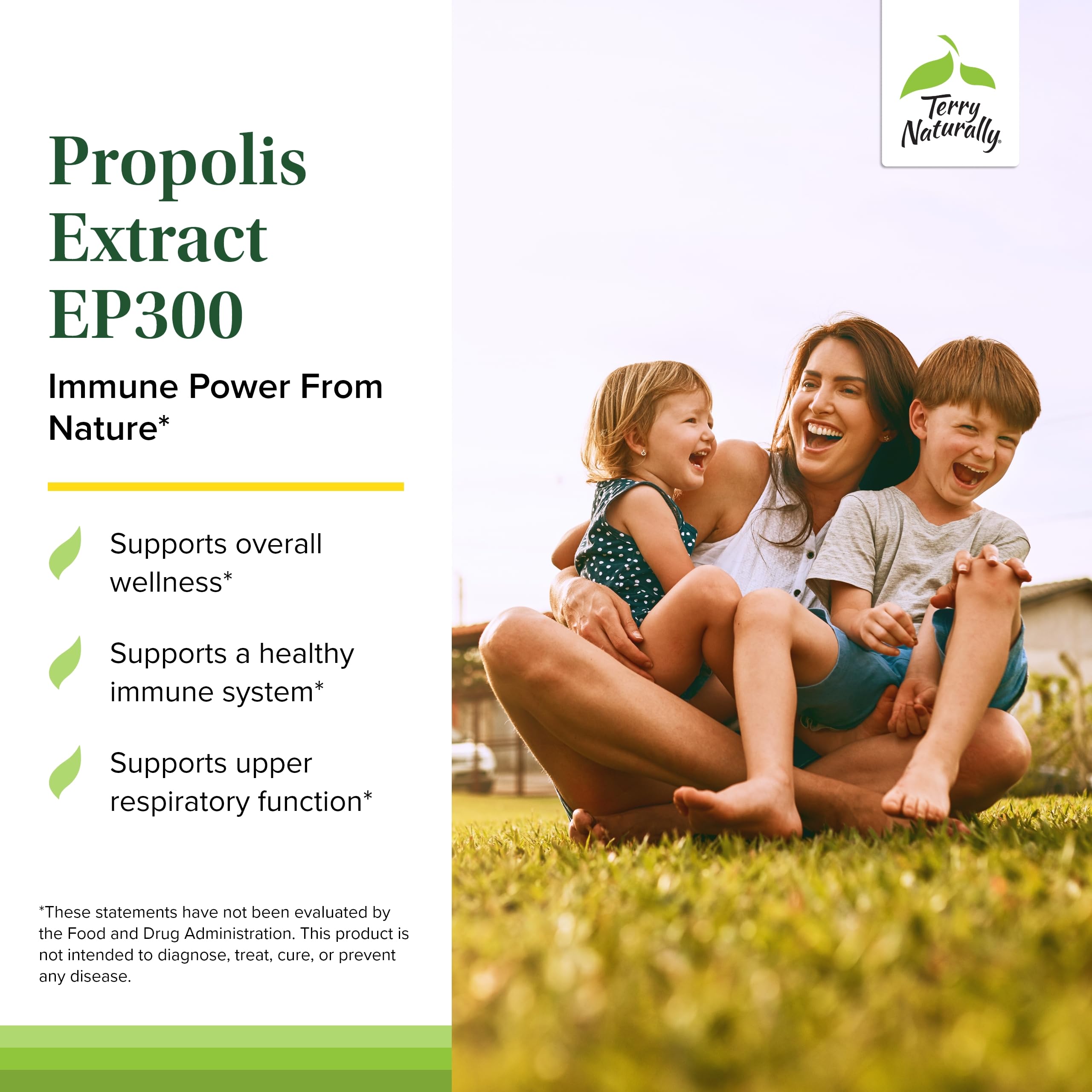 Terry Naturally Propolis Extract EP300 Capsules packaging