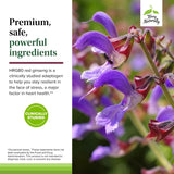 Terry Naturally Red Sage Plus supplement bottle back view