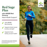 Terry Naturally Red Sage Plus supplement capsules on a wooden surface