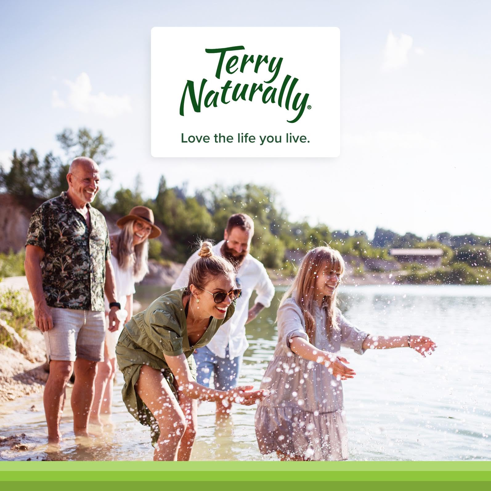 Terry Naturally Red Sage Plus supplement on a kitchen counter